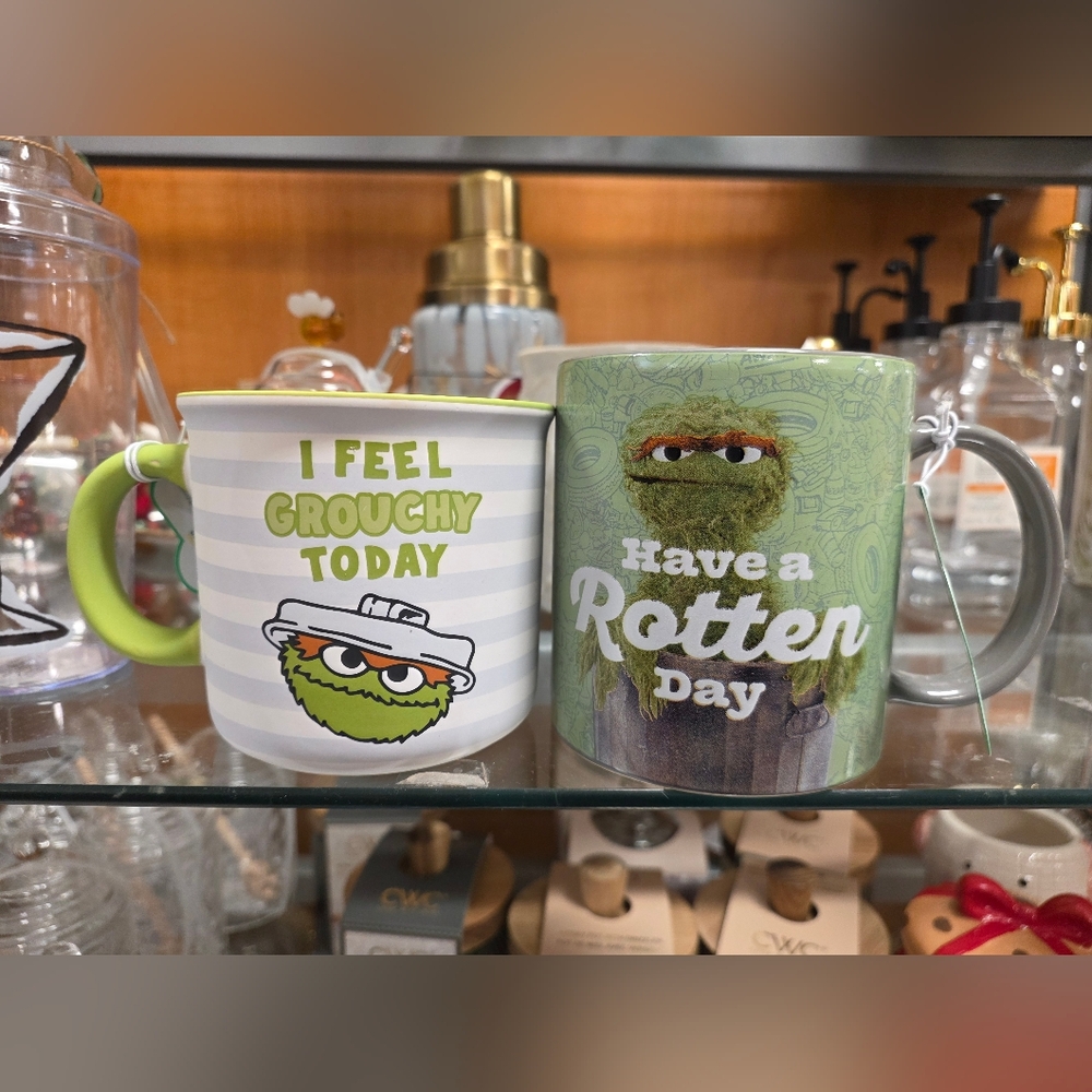 Sesame Street Oscar Grouchy Mugs Cups